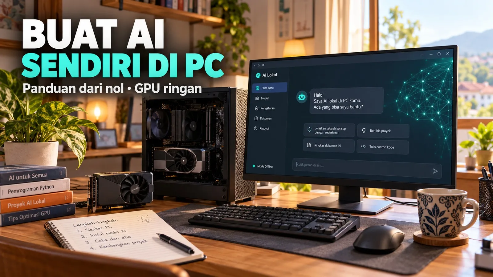 Cara Membuat AI Sendiri dari Nol di PC dengan GPU Ringan: Panduan Lengkap sampai Bisa Dipakai