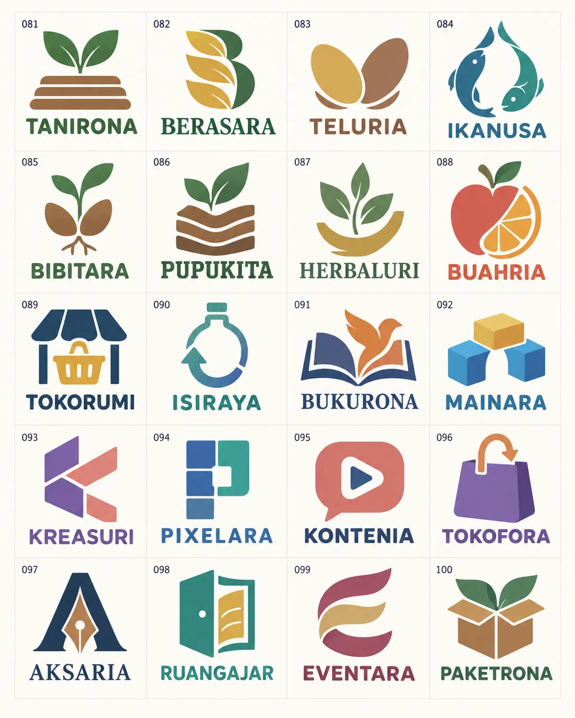 Galeri 20 contoh logo agro toko dan bisnis kreatif bernomor 081 sampai 100 Galeri 20 contoh logo agro toko dan bisnis kreatif bernomor 081 sampai 100