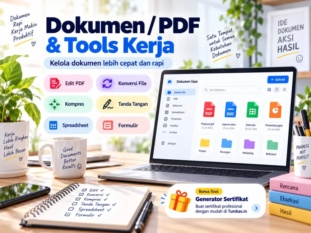 Website gratis untuk dokumen, PDF, dan tools kerja