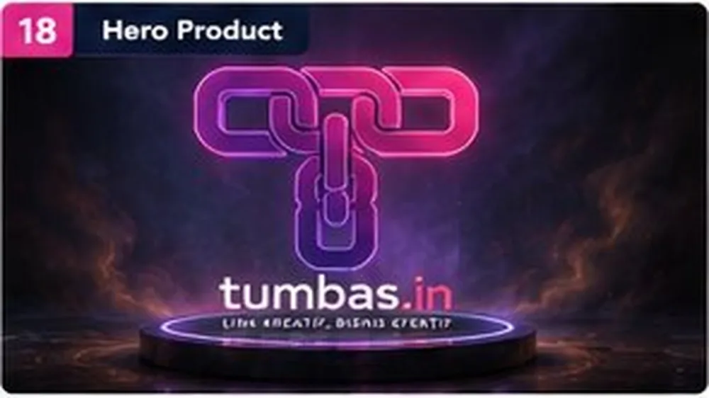 Hero Product — contoh visual prompt AI dengan logo Tumbas.in Hero Product — contoh visual prompt AI dengan logo Tumbas.in