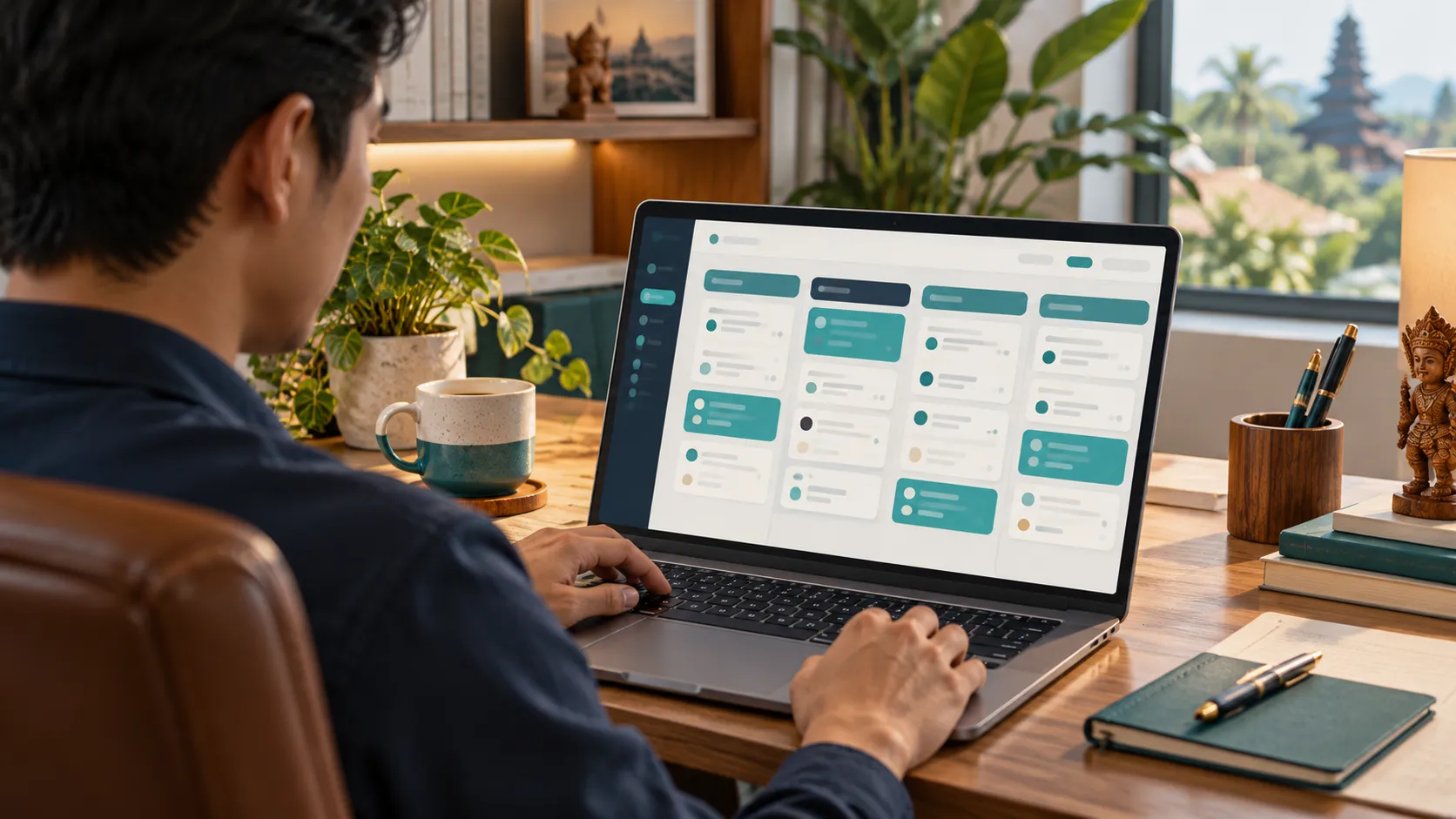 Ilustrasi dashboard dan pengalaman pemilik