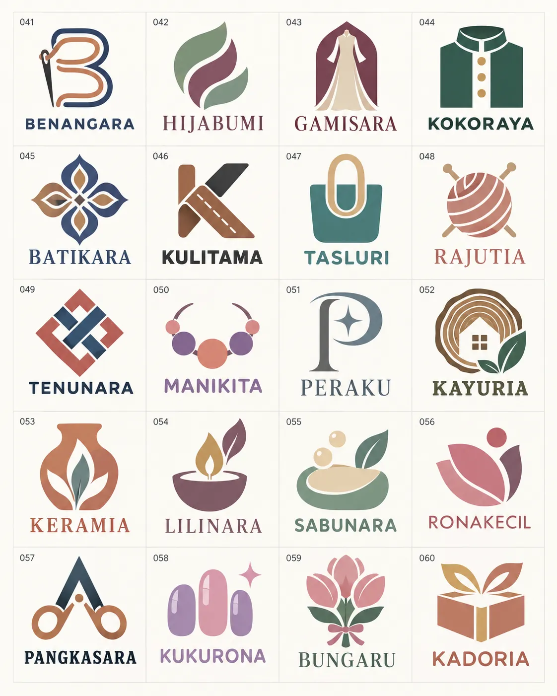 Galeri 20 contoh logo fashion kerajinan dan perawatan bernomor 041 sampai 060 Galeri 20 contoh logo fashion kerajinan dan perawatan bernomor 041 sampai 060