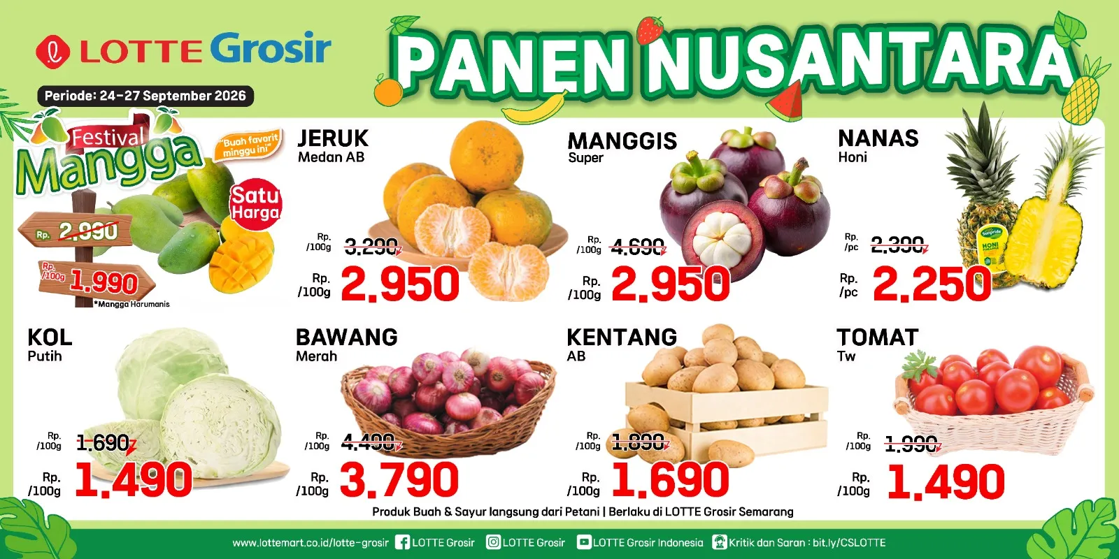 Promo Panen Nusantara Lotte Grosir 24 sampai 27 September 2026