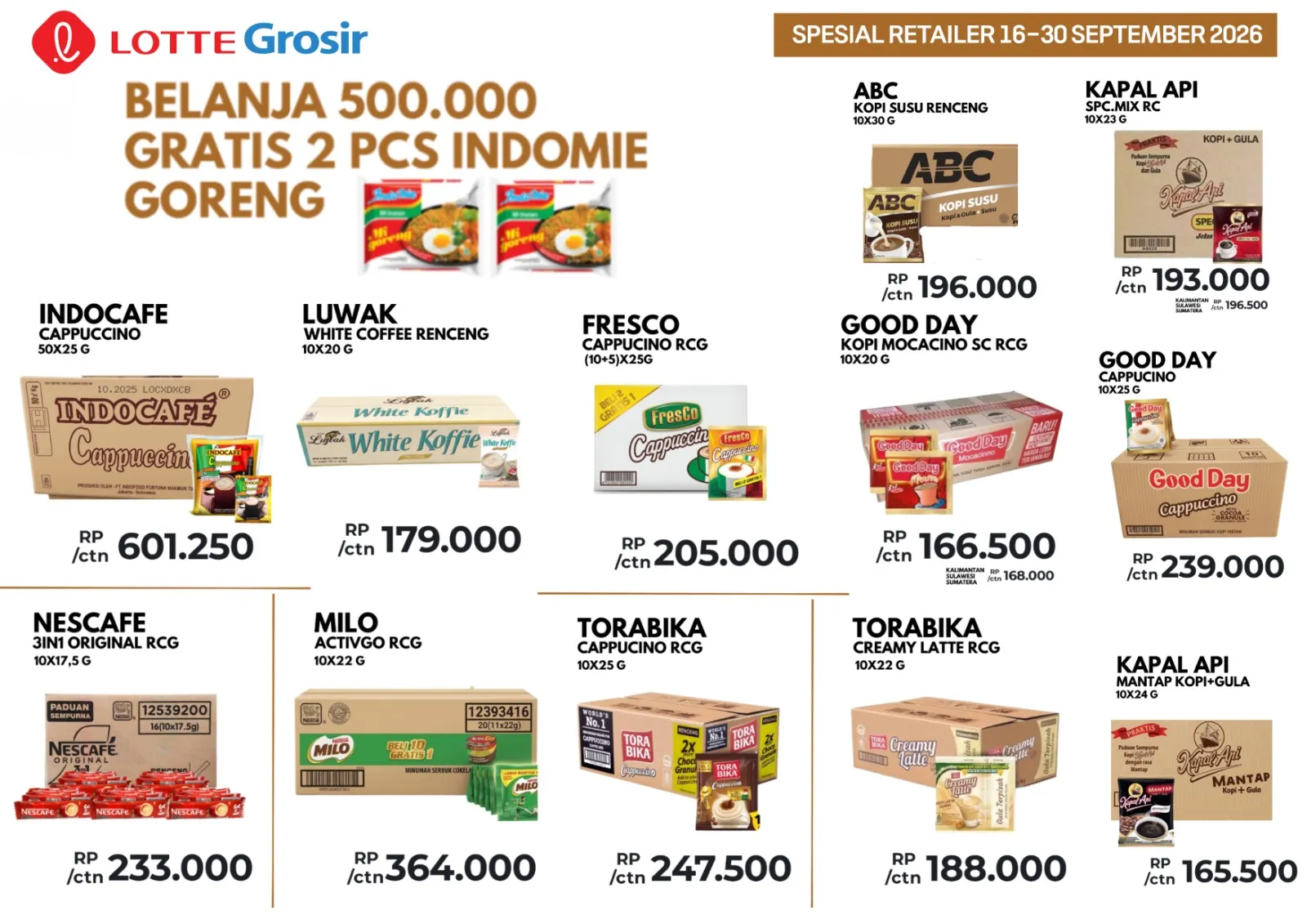 Promo Spesial Retailer Lotte Grosir 16 sampai 30 September 2026