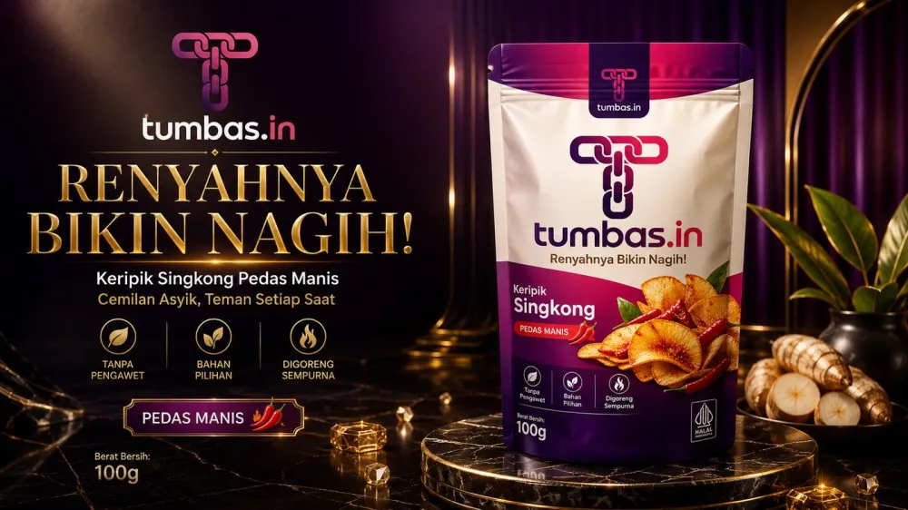 Hero poster produk UMKM bergaya luxury premium