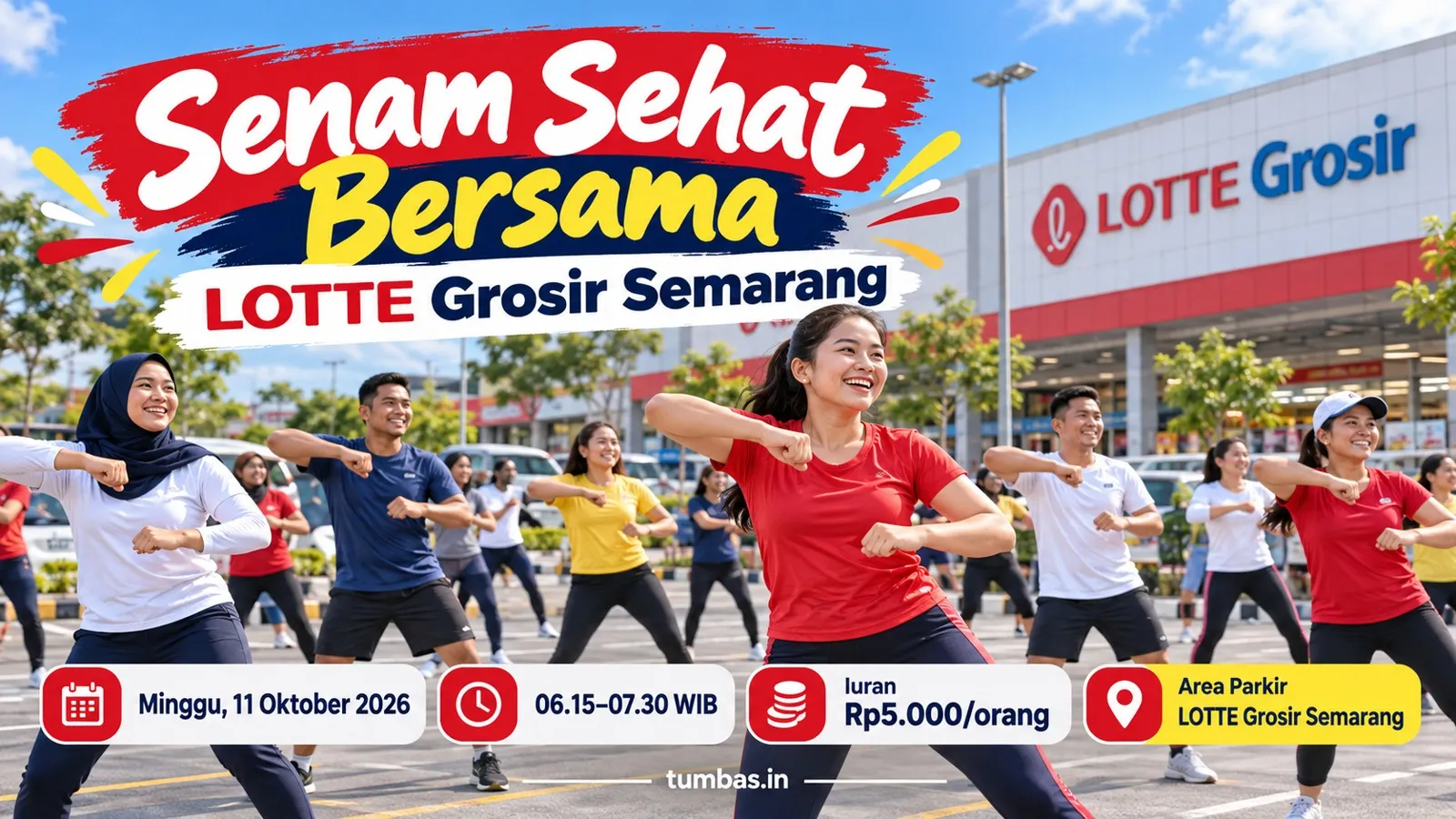 Senam Sehat di LOTTE Grosir Semarang 11 Oktober 2026, Yuk Ikut!