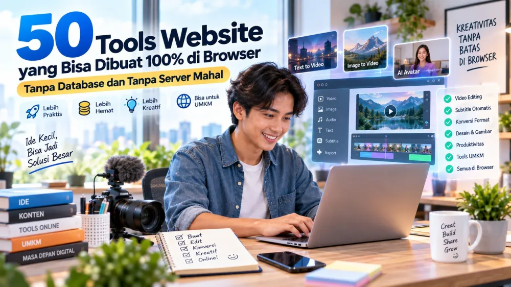 50 Tools Website Tanpa Database & Server Mahal (2026)