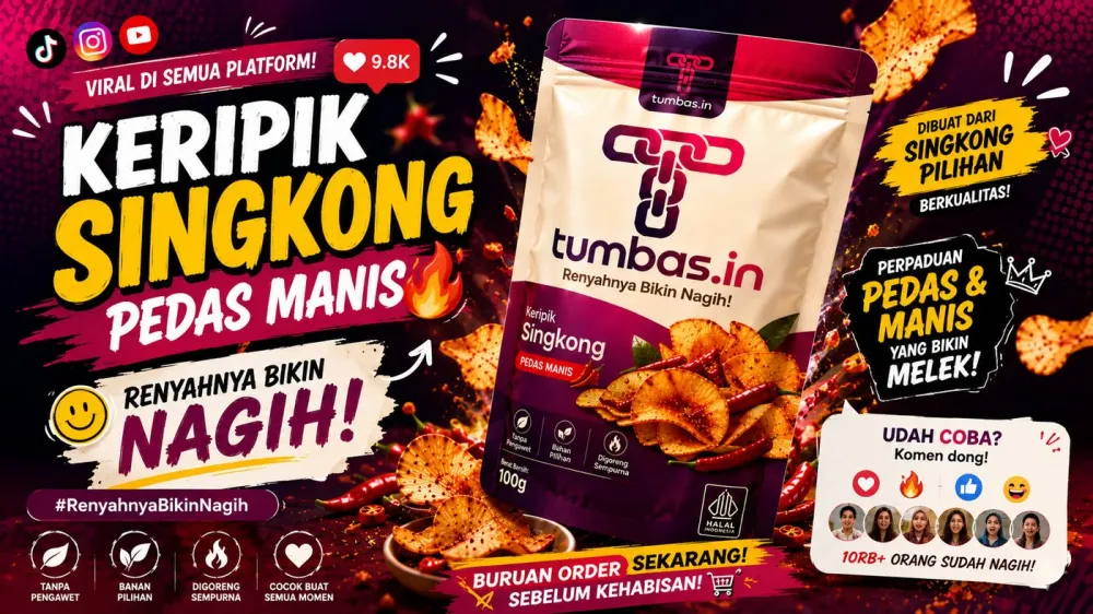 Contoh social media viral poster untuk produk UMKM
