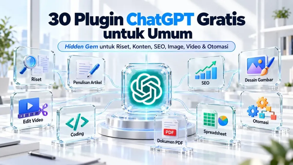 30 Plugin ChatGPT Gratis: Tips Riset, SEO, Gambar & Video - plugin ChatGPT gratis, plugin AI gratis, plugin ChatGPT untuk riset, plugin ChatGPT untuk SEO, plugin ChatGPT untuk WordPress, plugin ChatGPT untuk Laravel, aplikasi AI gratis - Gambar 1 30 Plugin ChatGPT Gratis: Tips Riset, SEO, Gambar & Video - plugin ChatGPT gratis, plugin AI gratis, plugin ChatGPT untuk riset, plugin ChatGPT untuk SEO, plugin ChatGPT untuk WordPress, plugin ChatGPT untuk Laravel, aplikasi AI gratis - Gambar 1