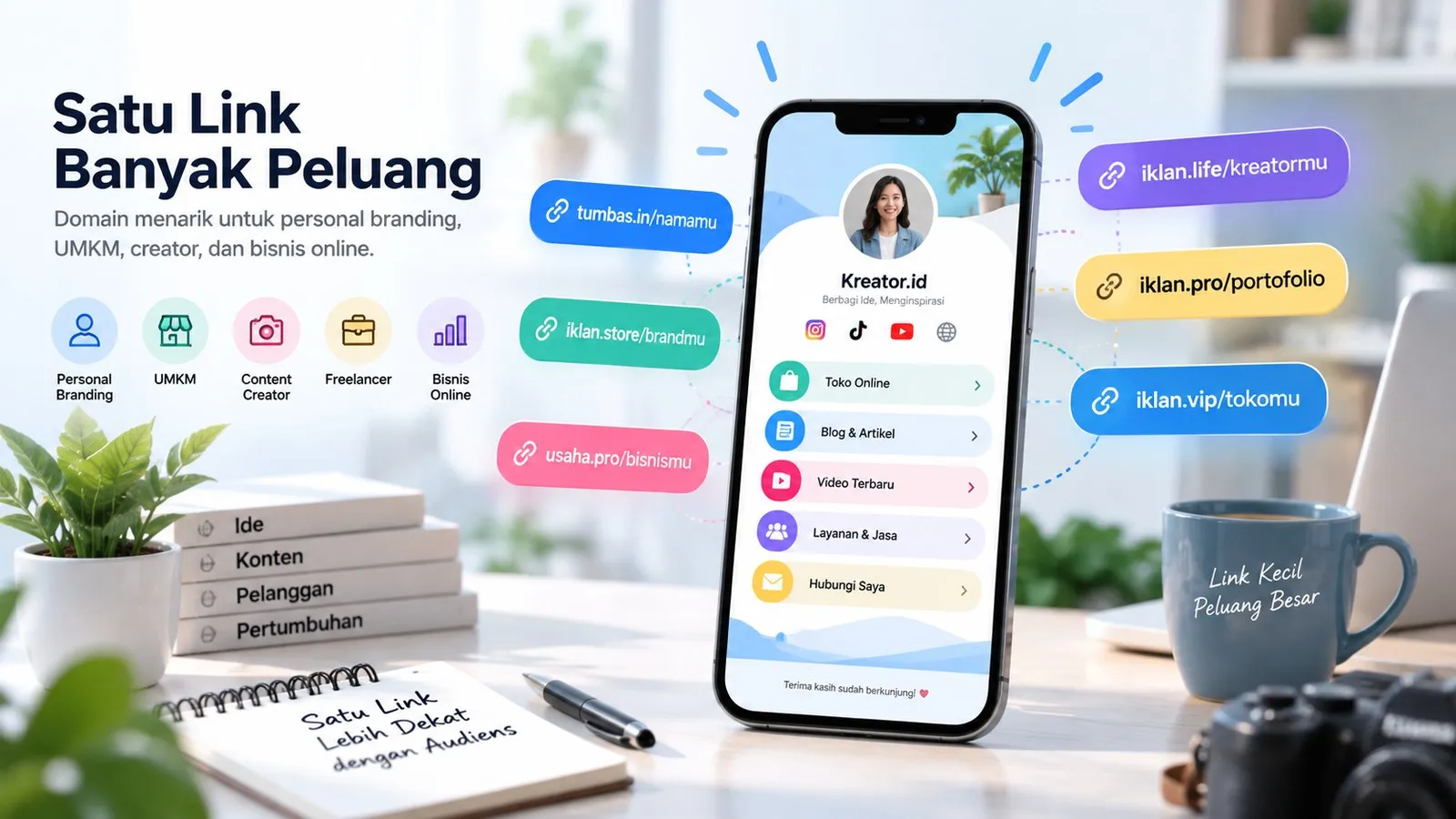 Cara memilih domain biolink yang pendek mudah diingat dan sesuai kebutuhan