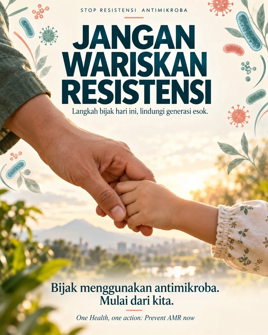 Poster edukasi Jangan Wariskan Resistensi