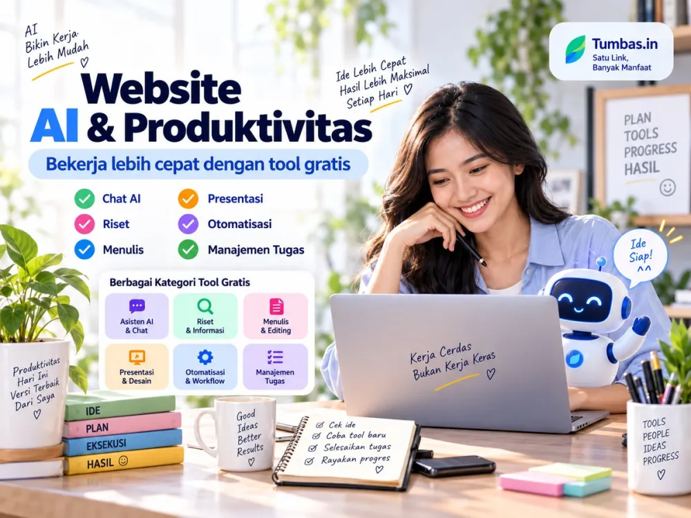 Website AI gratis untuk bekerja lebih cepat