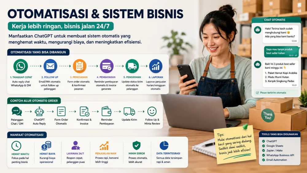 Ilustrasi Penjualan untuk UMKM menggunakan ChatGPT