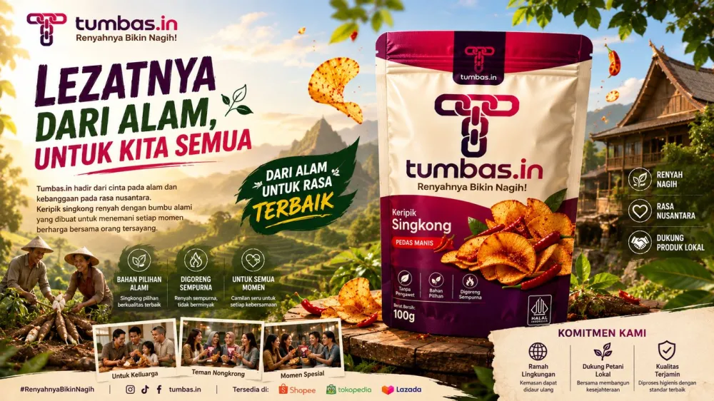 Contoh brand campaign poster untuk produk UMKM