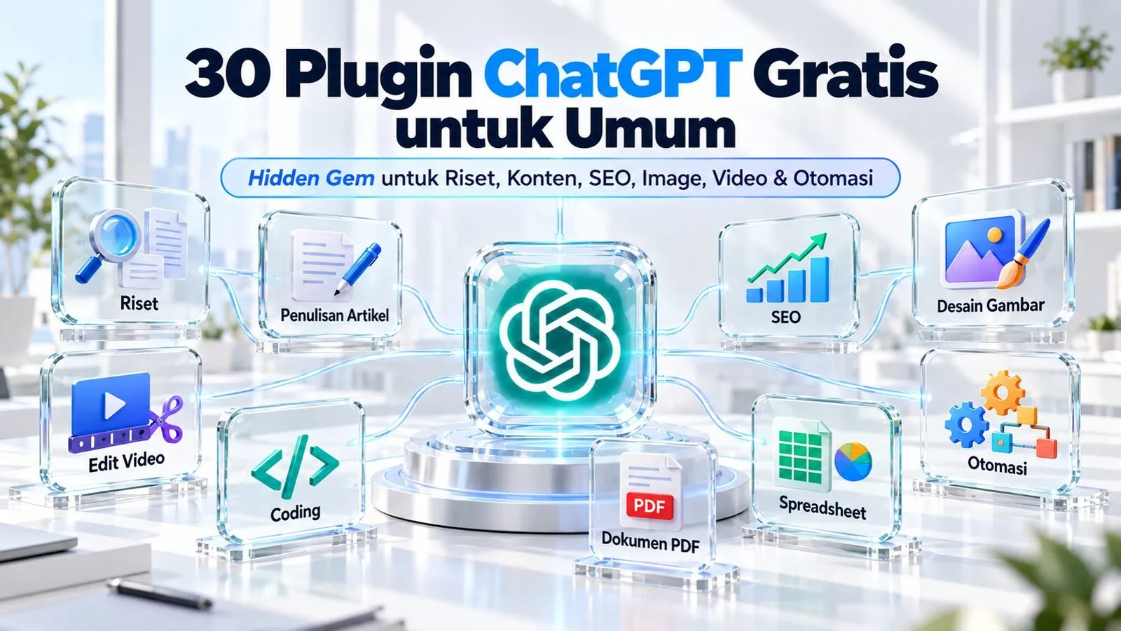 30 Plugin ChatGPT Gratis: Tips Riset, SEO, Gambar & Video