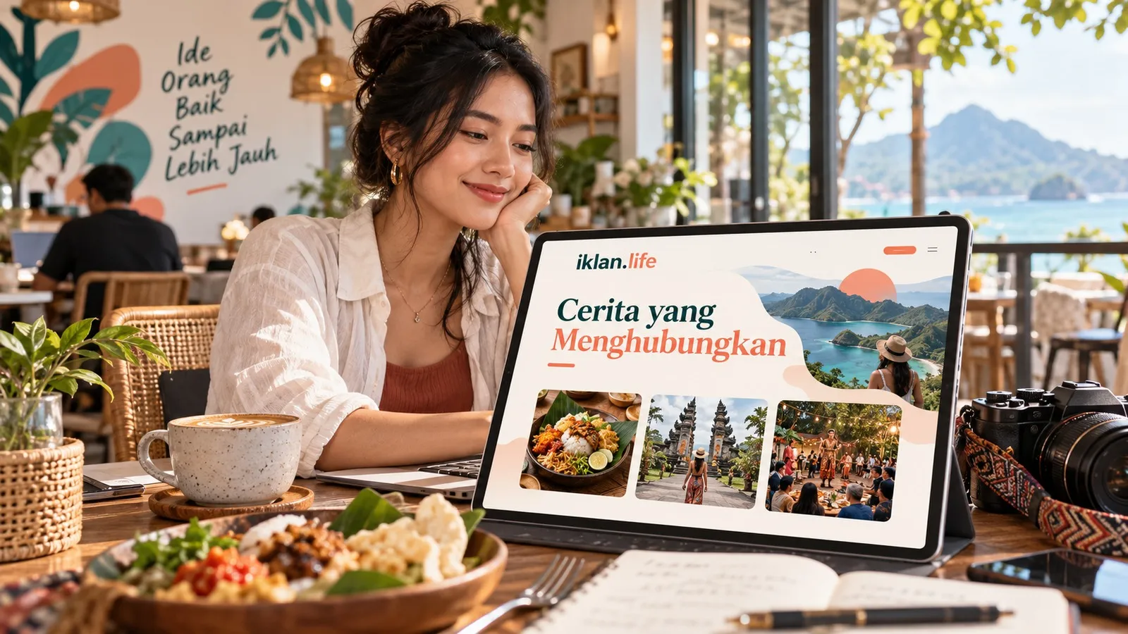 Konsep portal iklan.life dengan konten kuliner wisata dan kegiatan