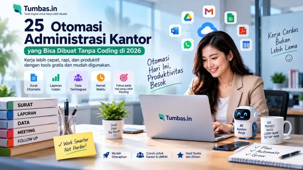 25 Otomasi Administrasi Kantor Tanpa Coding 2026 untuk UMKM & Tim