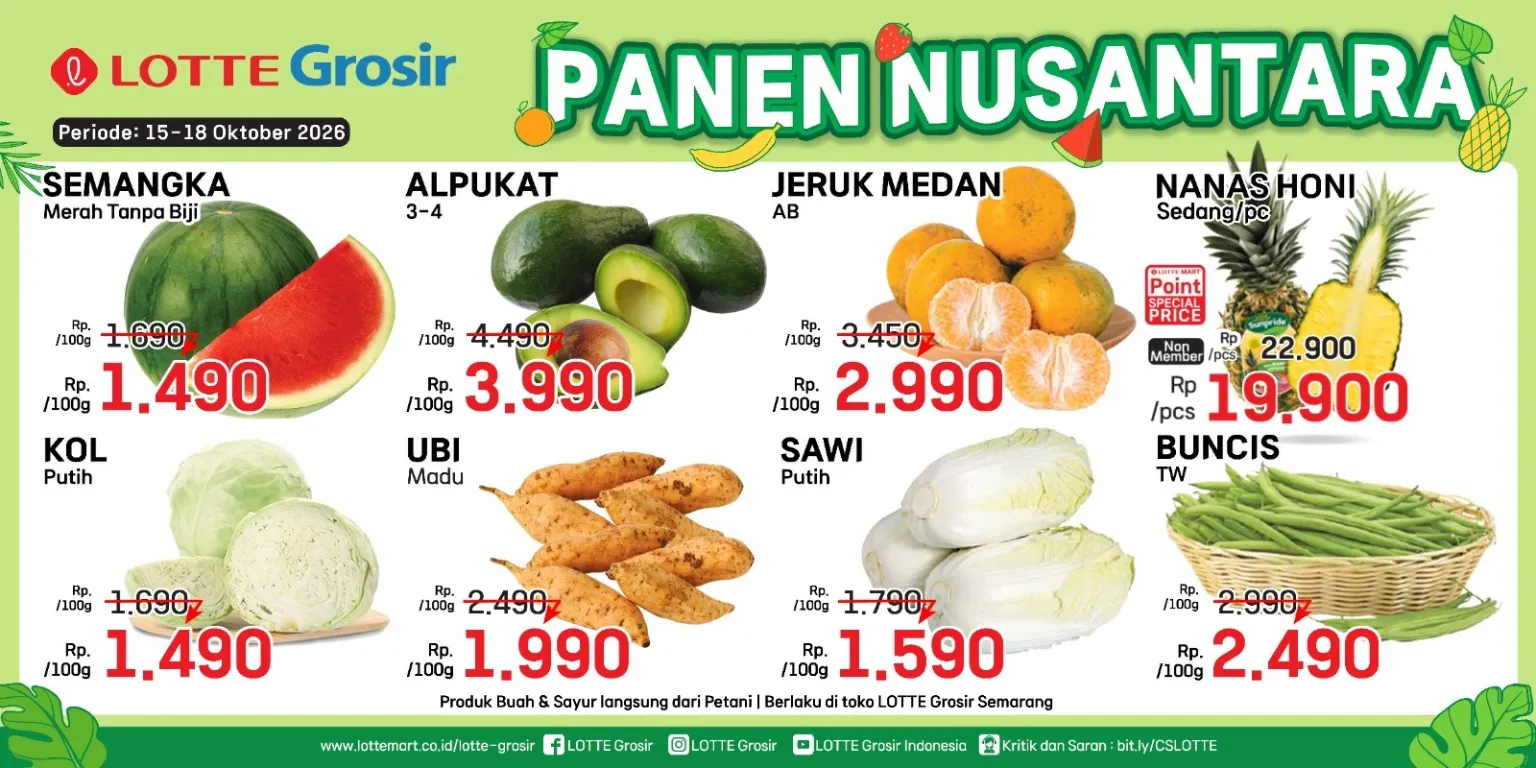 Katalog Panen Nusantara LOTTE Grosir Semarang 15&ndash;18 Oktober 2026