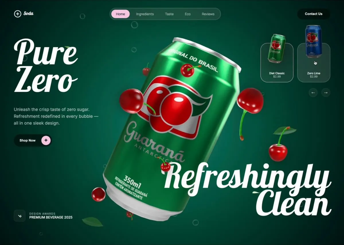 Preview resmi template Soda dari GetLayers Preview resmi template Soda dari GetLayers