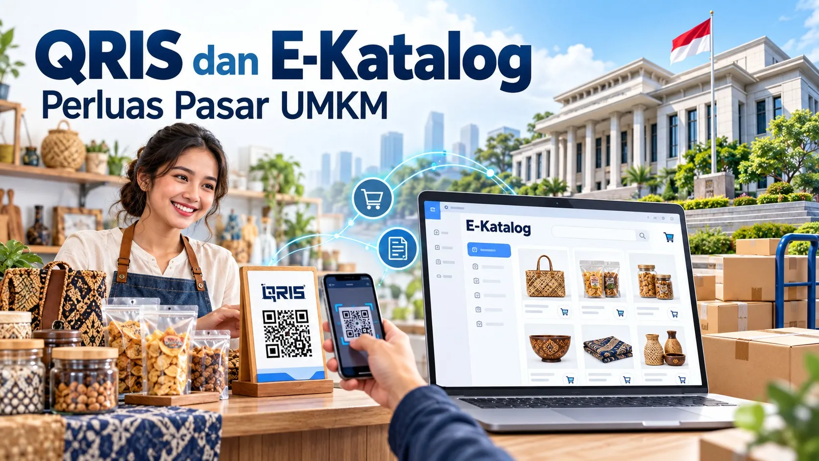 QRIS dan E-Katalog: Perluas Pasar UMKM dari Transaksi Digital hingga Belanja Pemerintah