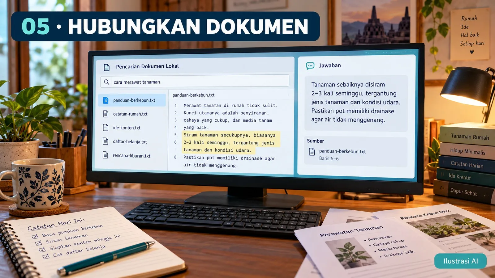 Menghubungkan skill dengan dokumen dan cuplikan sumber Menghubungkan skill dengan dokumen dan cuplikan sumber
