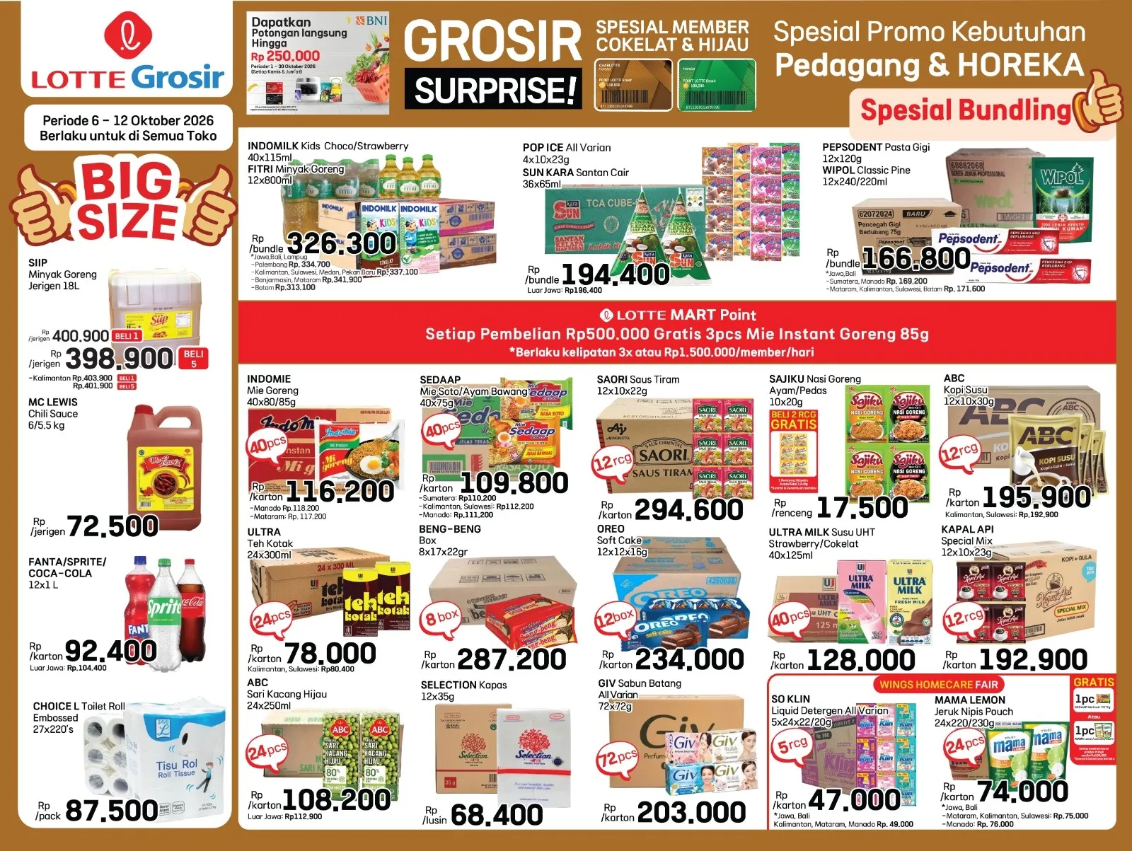 Grosir Surprise LOTTE Grosir 6&ndash;12 Oktober 2026