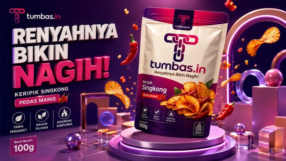 Contoh 3d cgi poster untuk produk UMKM