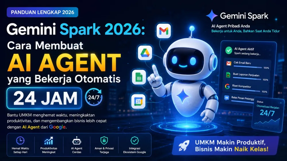 Gemini Spark 2026 AI agent 24 jam untuk UMKM