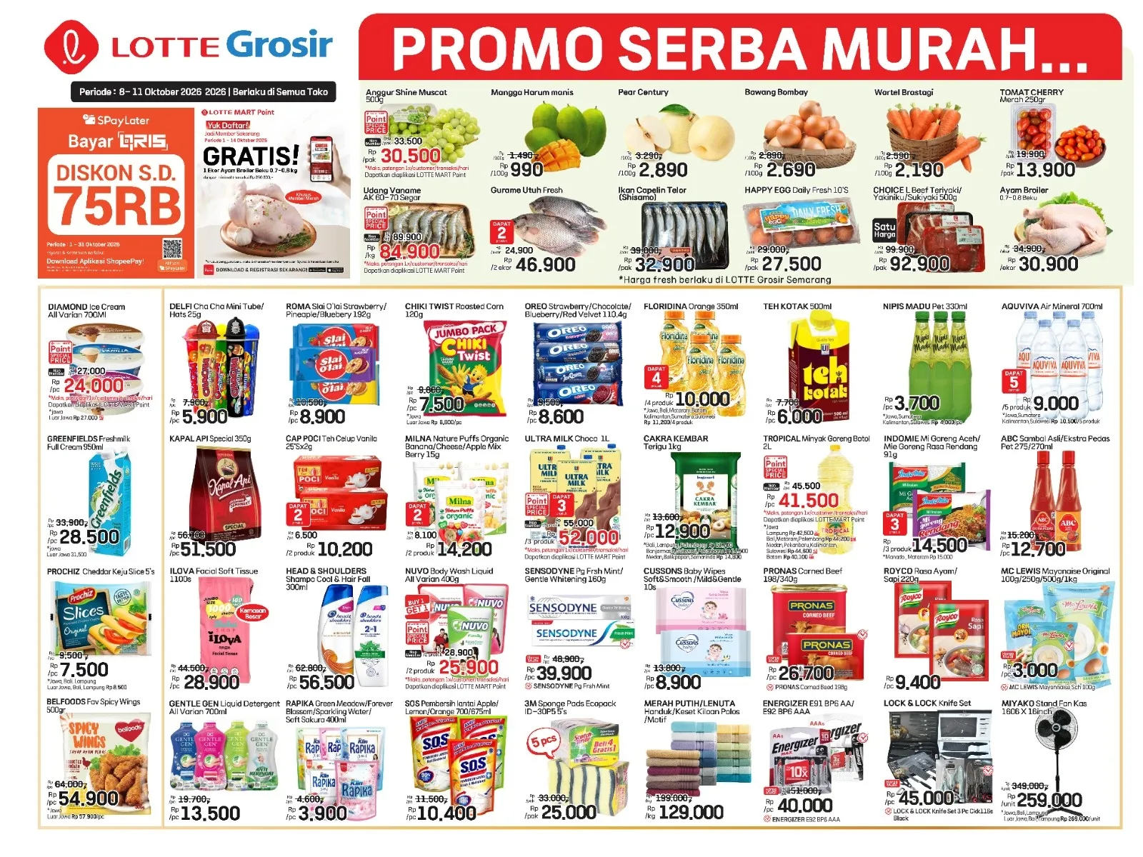 Katalog Promo Serba Murah LOTTE Grosir 8&ndash;11 Oktober 2026