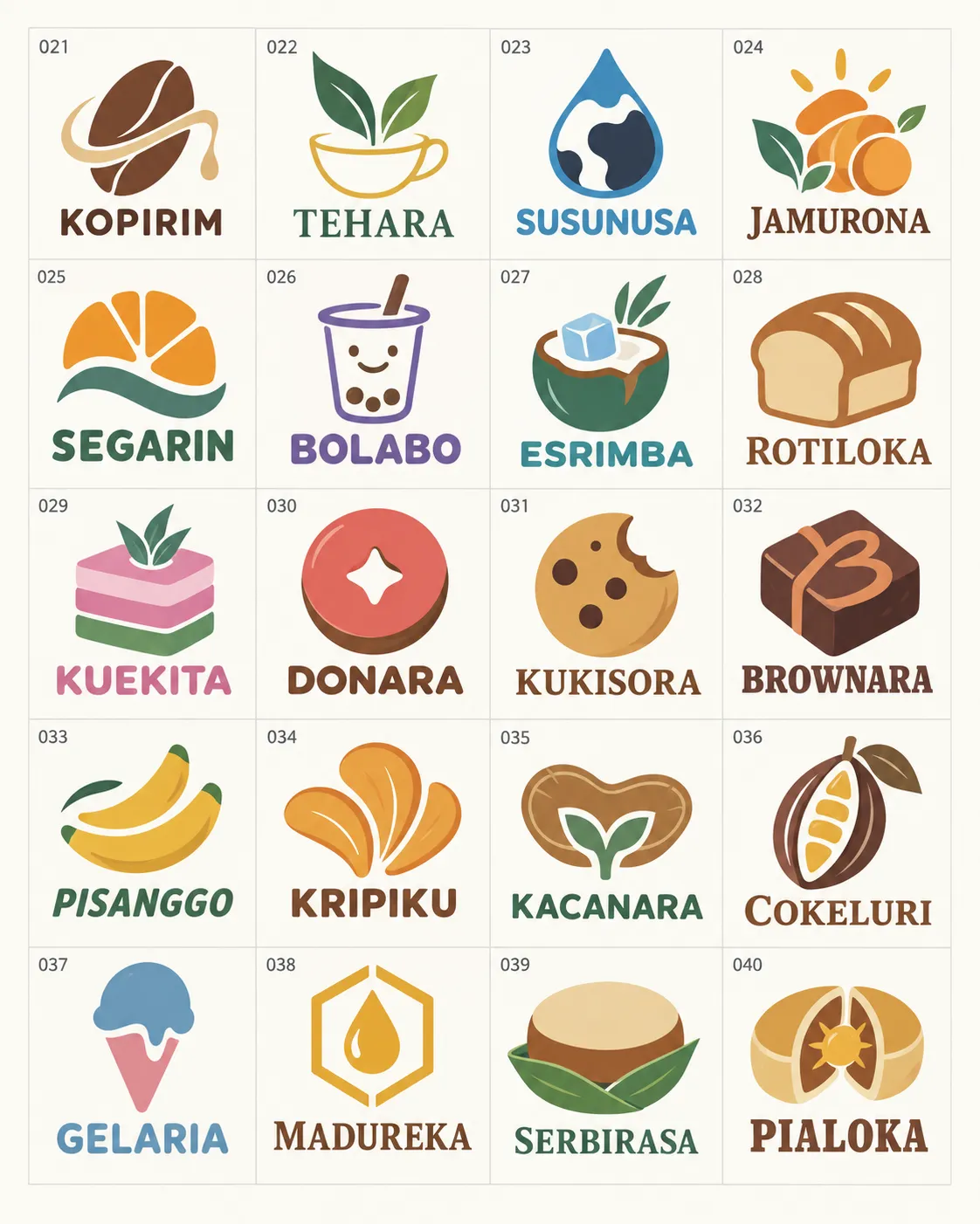 Galeri 20 contoh logo minuman roti dan camilan bernomor 021 sampai 040 Galeri 20 contoh logo minuman roti dan camilan bernomor 021 sampai 040