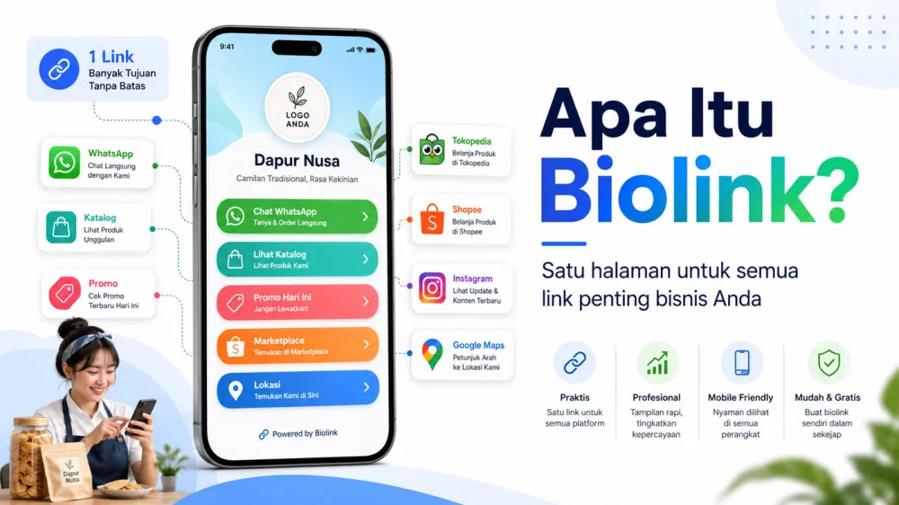 Apa Itu Biolink? Pengertian, Fungsi, Contoh & Cara Membuatnya untuk UMKM 2026