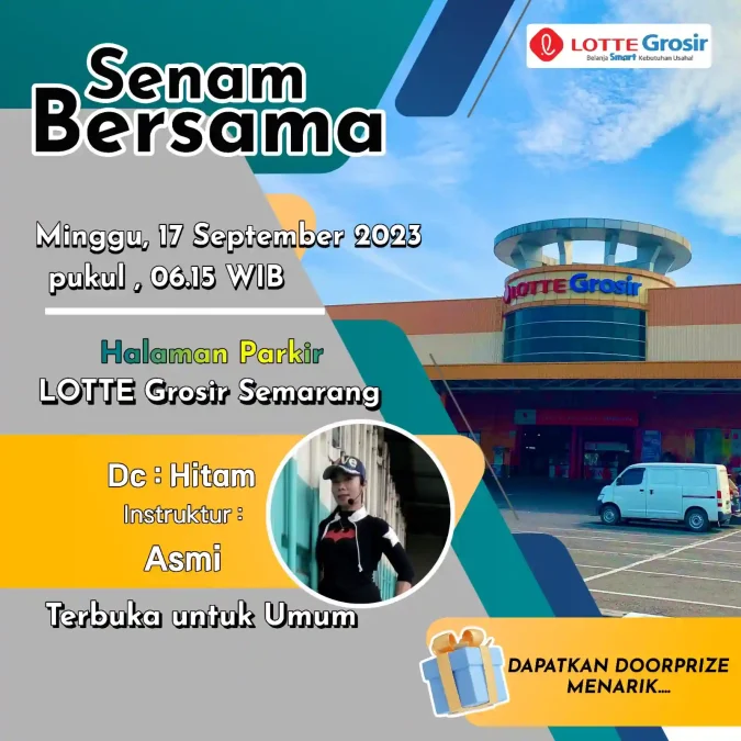 Senam Bareng Lotte Grosir Semarang Temukan Promo TerSPESIAL! Tumbas